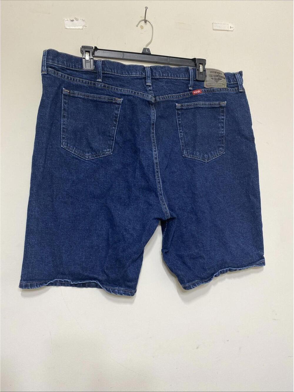Wrangler Men's 5 Star Comfort Flex Relaxed Fit Dark Wash Jean Shorts Size 46 - Picture 7 of 12